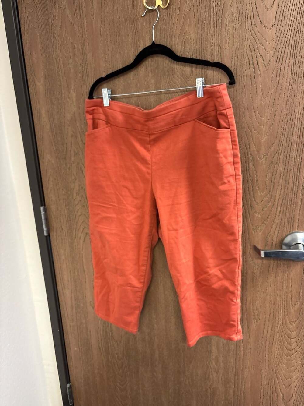 Croft & Barrow The Effortless Stretch Capri Pants Orange Size 16P